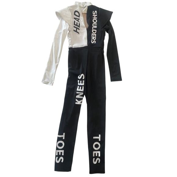 Weissmans Showtime Costume Dance Head Shoulders Knees Toes One Piece Size LC 14 - Picture 2 of 5